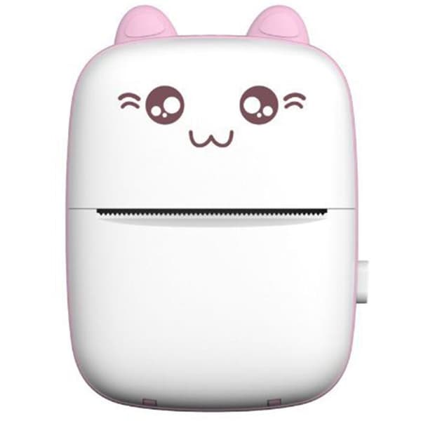 Small Wireless Thermal Photo Printer Portable Pocket Student Mini Error Label Printer Pink