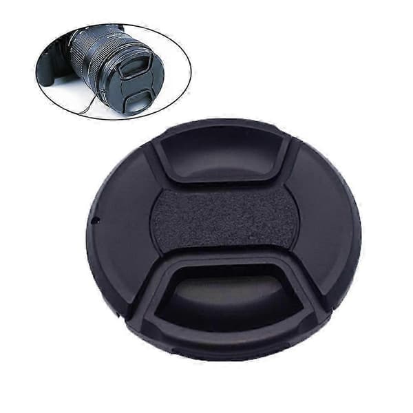 Frontobjektivdæksel til Nikon-kamera 55MM (Sort)