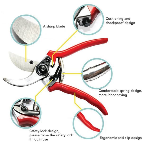 AT320 Pruning Shears Garden Scissors Lawn Mower Fruit Scissors Hand Tools, DUBUNS
