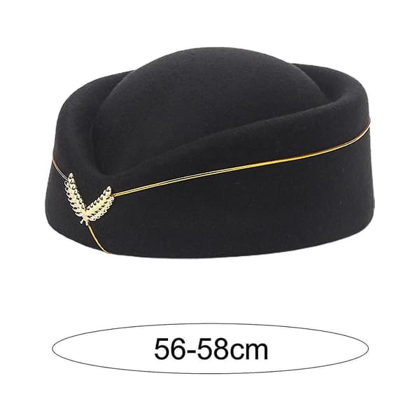 Elegant Stewardesse Uldbaret med Broderimærke til Kvinder (FMY)