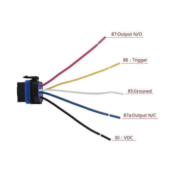 Waterproof Integrated Car Relay DC/12V 40A Auto Relay & Socket 5-Pin
