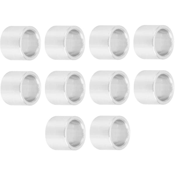 10 st/set Aluminiumlegering Distans Rund Packning Intervallstruktur Stödfäste OD 8mm (Lång 6mm)