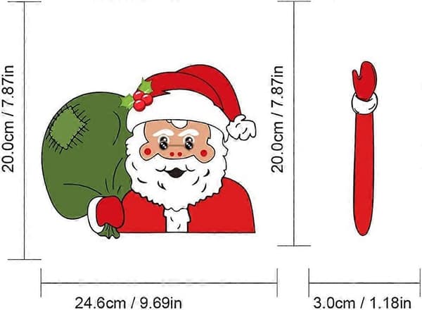 Xinlie Julevinking for Julebildekorasjon Julevindusvisker Snømann Vindusvisker Julevindusvisker Snømann Vindusrute