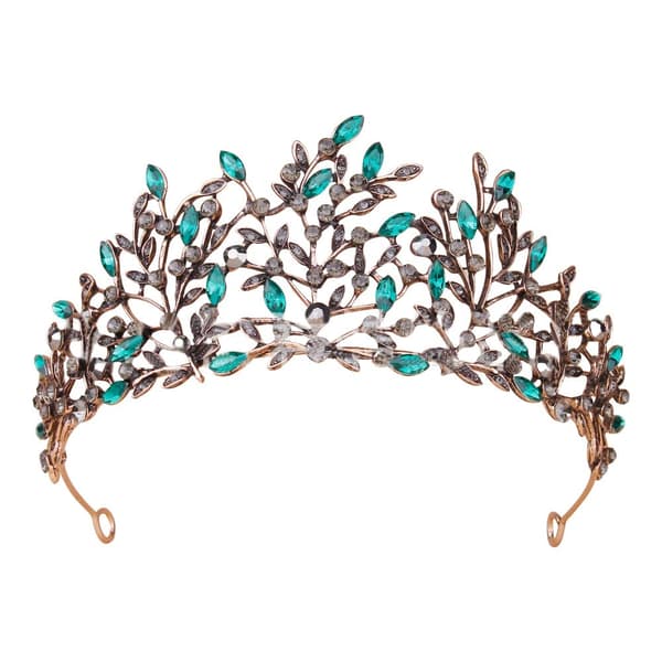 Rhinestone krone bryllupskrone vintage krystalkrone barok dronningekrone egnet til bryllupsfest