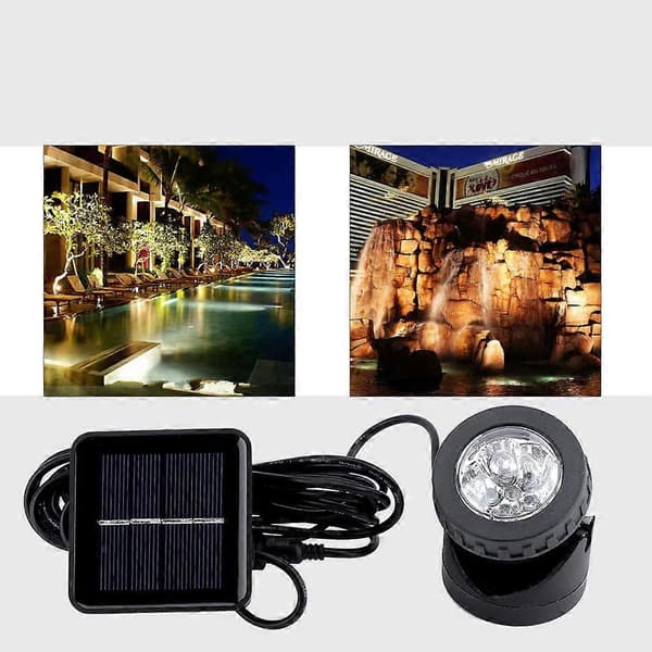 6 LED Solcelledrevne Undervandsspotlights til Udendørs Havnedamsbelysning