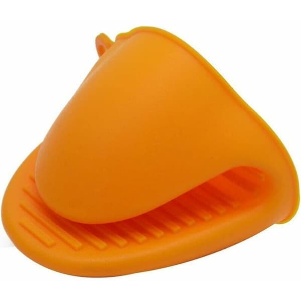 Cooking Protective Gear Silicone Handle, Gloves for Oven, Microwave and Dishwasher, 2 Thickened Orange