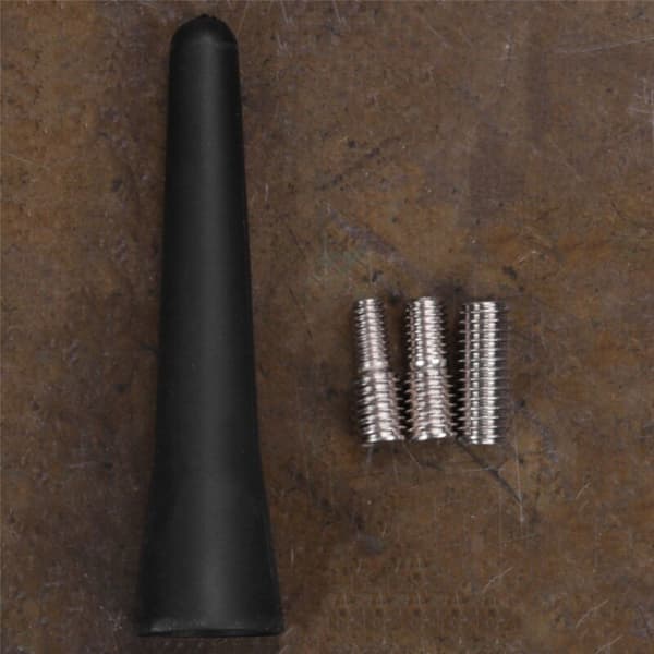 5X Universal Bilantenne, Lille Kort 6,5 cm (2,5 tommer), Mini Bilradiotilbehør, FM/AM-indgange M5 M6, Sort