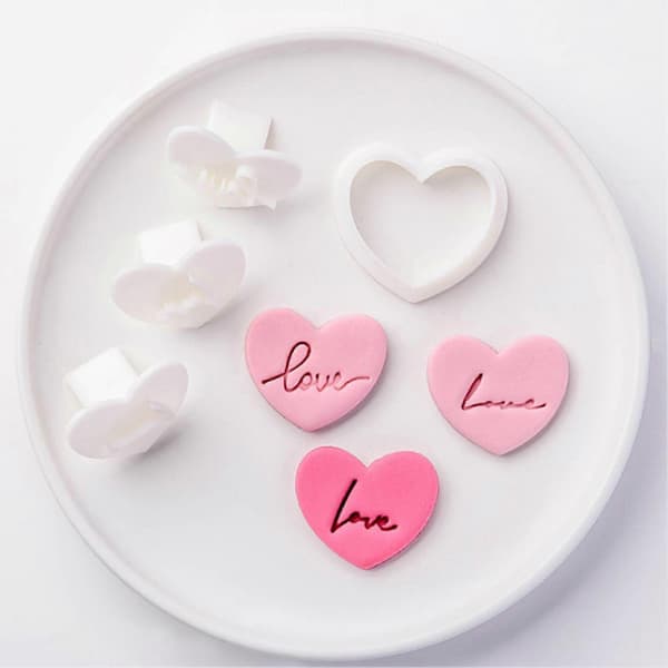 4 stk/sæt Kageforme Non-stick Nem at afmontere DIY Festlig Valentinsdag Kærlighed Hjerte Kagedej Forme Bageudstyr