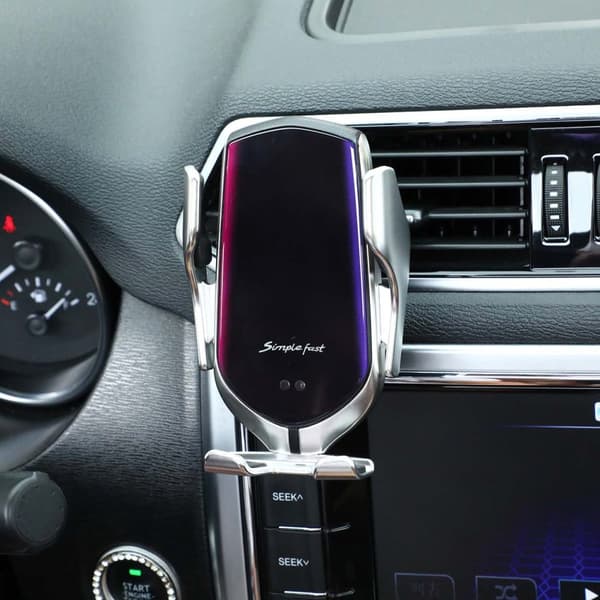 USB-C Smart Trådløs Mobillader QI Mobilholder for Bil