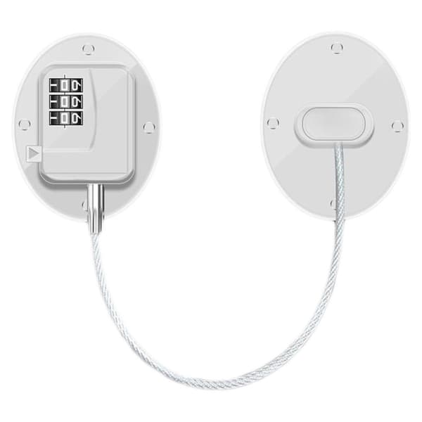 Køleskabslås kombinationsdesign, robust metal ABS KLB