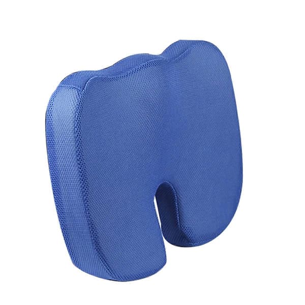 Ergonomic Memory Cotton Seat Cushion for Students, Office Cushion, Sedentary Artifact Blue