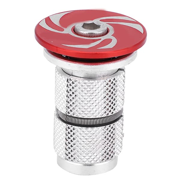 S34 Mountain Road Bike Bicycle Front Fork Steerer Tube Headset Compression Plug Top Cap Expander Red