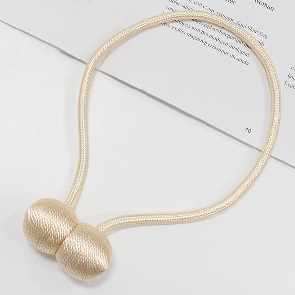 Gardinbinding (beige), gardinholdere, spænder, bånd, kroge, clips, gardinbinding til hjemmet, soveværelset, kontoret