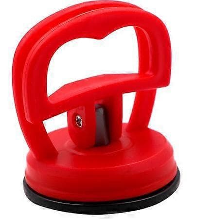 Red 2pcs Vacuum Suction Cup Dent Puller Suction Cup Handle Car Dent Removal Mobile Phone Holder LCD Screen Tool Pad Glass Installation Storage Vehicle