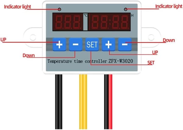 ZFX-W3020 Digital Intelligent Temperaturregulator Termostat Timer Switch Modul -55-110 Celsius (AC 220V)