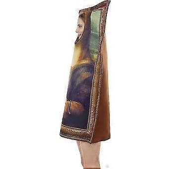 Halloween Funny Mural Mona Lisa Cosplay Costume