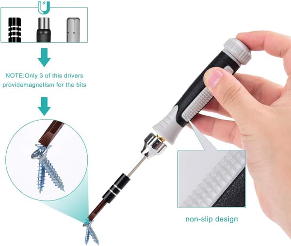 60-in-1 Magnetic Precision Screwdriver Set S2 Repair Tool