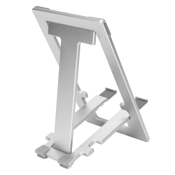 Telefonhållare Vikbart bordsställ Aluminiumlegering Skrivbord Bärbar för Hemmakontor Silver