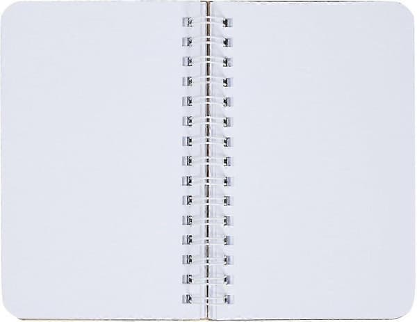 Mini Kraft Notesbøger, Ulinjerede A6 Spiral 90-arks Simpel Journal (3,5x5,5 tommer, 6-pak)