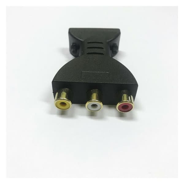 HDMI til AV-adapter, HDMI til RGB til RCA-komponentkonverter 1080P lyd- og videosynkroniseringsadapter