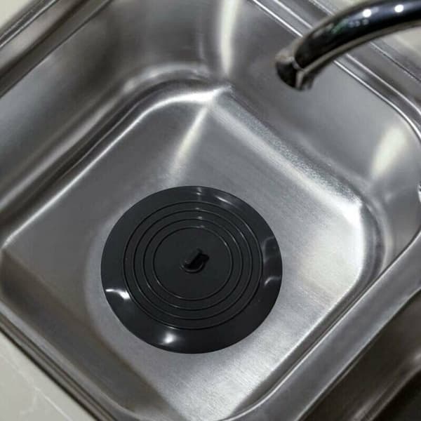 Silicone Bath Plug Kitchen Drain Stopper Diameter 15cm Universal Drain Plug for Kitchen Bathroom and Laundry Rooms (1-pack)