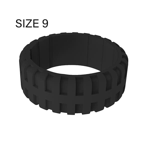 9,0 mm Populær til kvinder Silikone Svale Ringe Rektangulær Silikone Vielsesring Miljøvenlig Dæk Sportsring 9