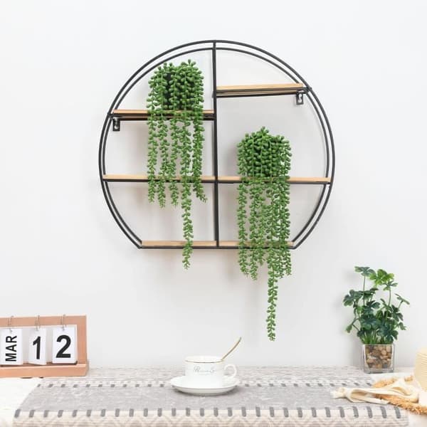 Artificial Hanging Plants, Small Artificial Succulents, Wall Decoration, 2-Pack