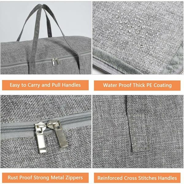 Extra Large Zipper Bag with Handles - Robust, Odorless
