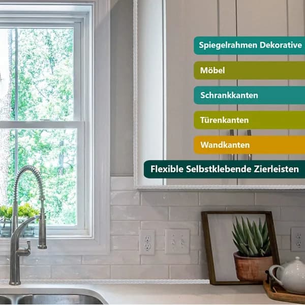 Self-adhesive Wall Molding - Flexible Trim - Ceiling Molding - for the Home