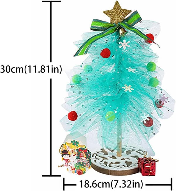 #(Grøn) DIY Juletræ Børns Håndværk Legetøj#