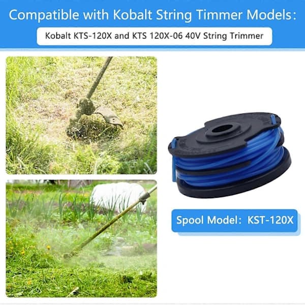 6 pcs TLG-03 Nylon Line Spool for Kobalt KST 120X/120X-06 Trimmer Replacement Part