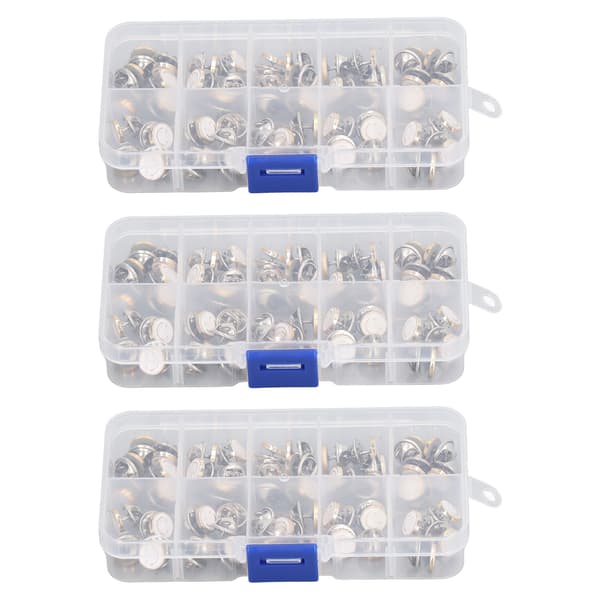 150 pcs Brooch Button Invisibility Anti-Exposure White Smiling Face Hidden Snap Button Removable Pins for DIY Crafts