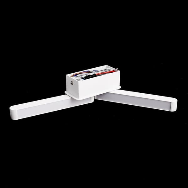 White LED Wall Lamp Bedroom Bedside Lamp Aisle Study Lamp Background Wall Decoration Rotating Lamp