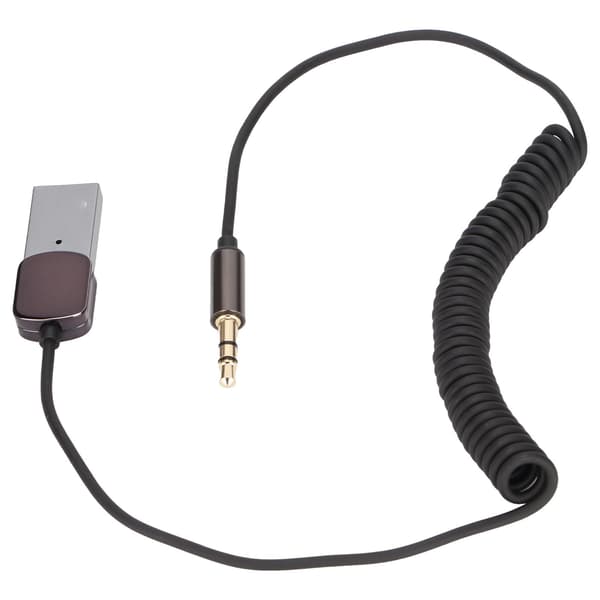 Car 3.5mm Audio Transmitter Noise Reduction Wireless Car Receiver with Memory Connection and Hands-Free Calling