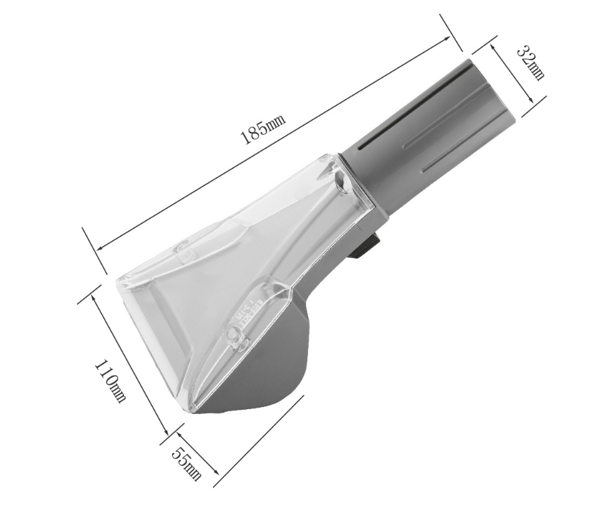 Kärcher 4.130-001.0 Tillbehör för sprut-/extraktionsdammsugare, sugmunstycke för möbler, 185 mm
