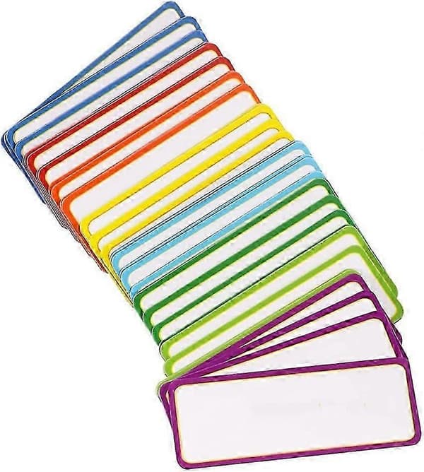 54-pack Whiteboard magnets, 9 colors - 29 x 79 mm - Printable magnet