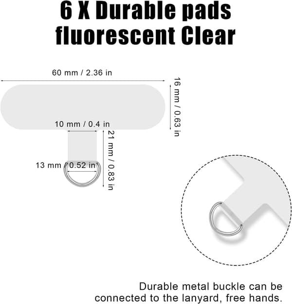 10 stk. transparente multifunksjonelle mobiltelefonlapper, selvklebende mobiltelefonlapper for iPhone-smarttelefoner