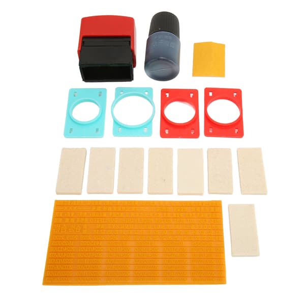 Date Stamp 46ml 0.15in High Quick Drying Clear Inking ABS Personal Date Stamp for Store Office DIY