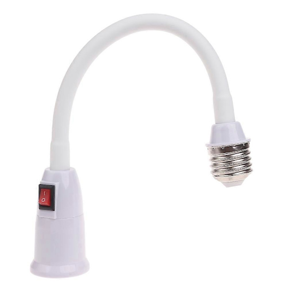Flexible Light Source Socket Adapter Extender Bulb Socket Extension With Switch 60cm_tfrf
