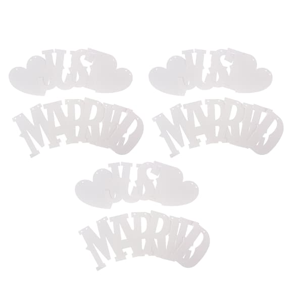 Newly Married Banners Multifunctional Easy to Use Cute Design Complete Tools Wedding Decorations Banners for Parties