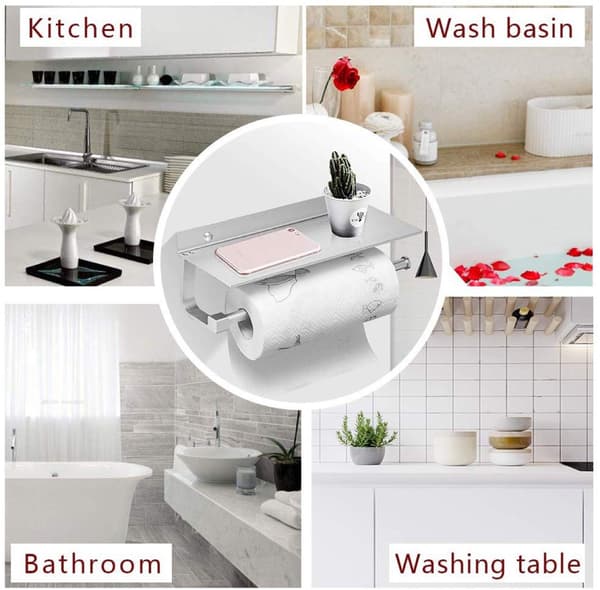 13\" / 33 cm Towel Holder for Bathroom with Storage Rack, S