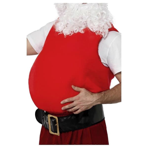 Unisex Voksen Julemandsmave Polstring Red-FX- Rød One Size Red One Size