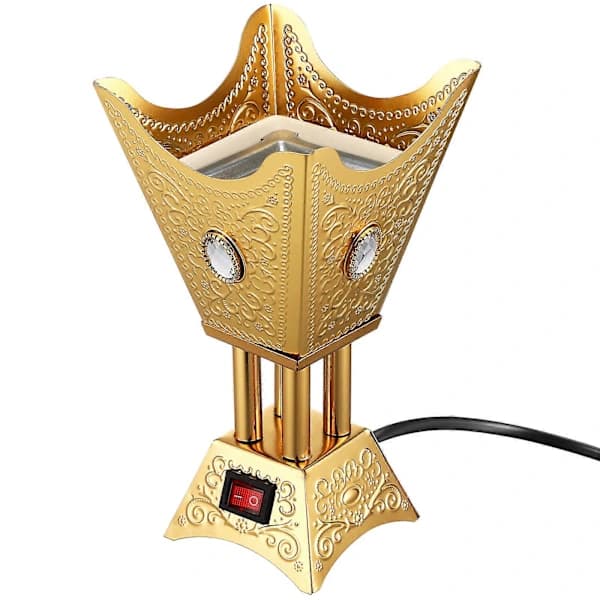 Electric Incense Burner, Multi-file Adjustment for Experience, Sturdy Construction Golden 18.00X10.00X10.00CM