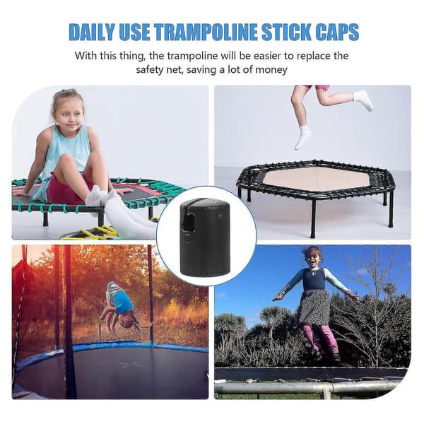 1 sæt trampolinrørsbeskyttere, reservedele til trampolin, trampolinrørshætter