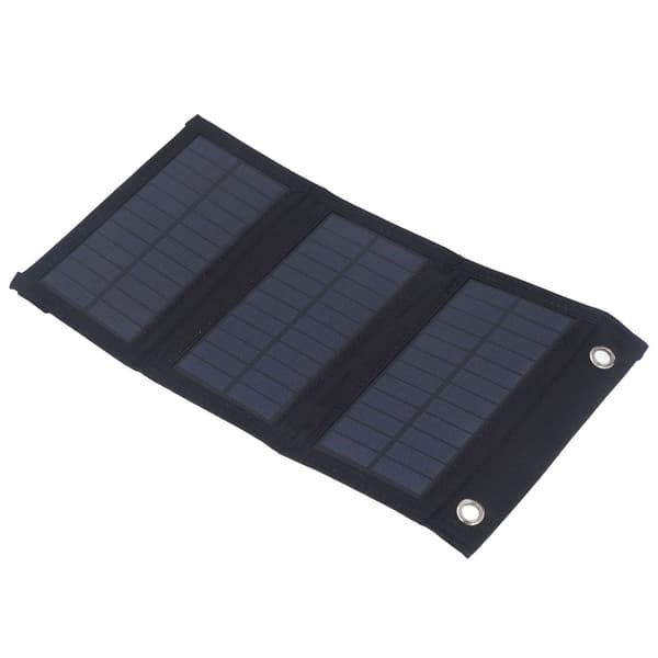 Sammenfoldeligt solcelleopladningspanel med USB-interface, 5V udgang KLB