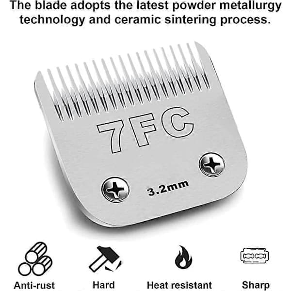 3F 4F 5F 7F 9# 10# 30# 40# 50# Professional Pet Clipper Blade A5 Fits Most Andis Oster Clippers Ceramic Blade-FX- 9-2mm 9-2mm 9-2mm