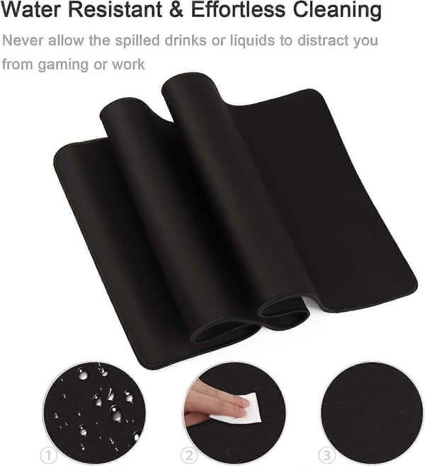 Gaming Musematte Skrivebord Kontor Musematte Stor Komfortabel Musematte med Glatt Stoffoverflate, Forbedret Presisjon og Hastighet 80x30 80x40 80x40