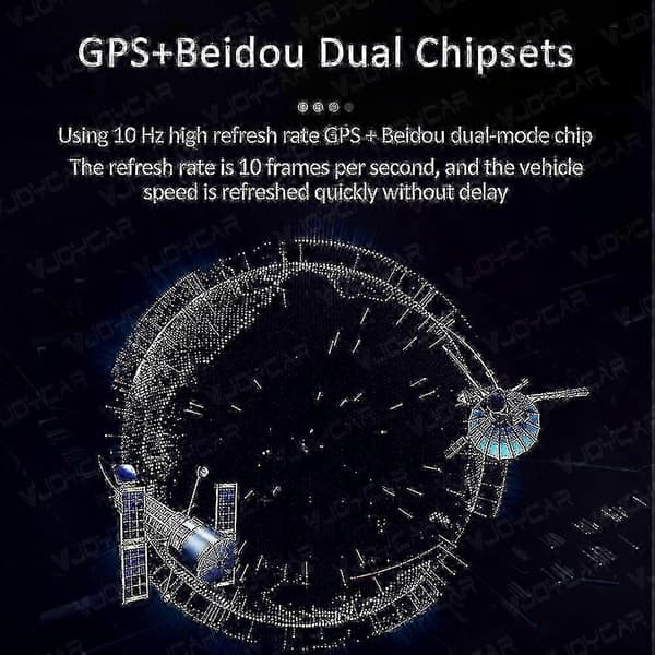 Digitalt speedometer HUD GPS Plug and Play til alle køretøjer Stort display KMH MPH Biltilbehør Speedometer