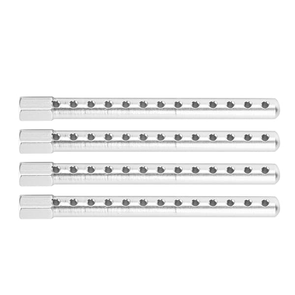 4 stk. aluminiumslegering RC bilskalsøjle tilbehør reservedele passer til HSP 1/10 122037Sølv
