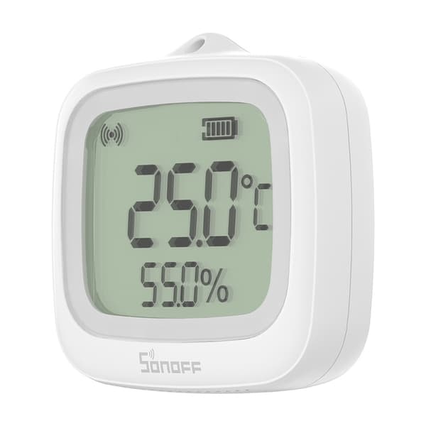 ZigBee LCD temperatur- og fugtighedssensor Sonoff SNZB-02WD – IP65, 2,2-tommer skærm, Zigbee 3.0 og eWeLink